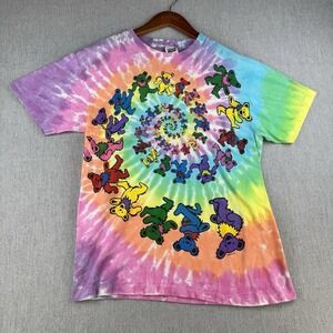 Grateful Dead T Shirt Men's Large Tie Dye Dancing Bears Single Stitch USA 90s